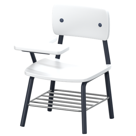 College Desk Chair  3D Icon