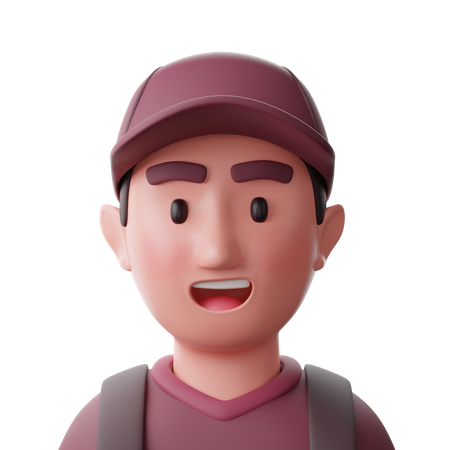 College Student  3D Icon