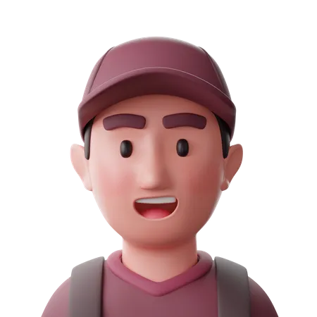 College Student  3D Icon