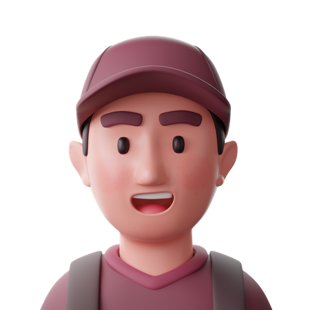 College Student  3D Icon