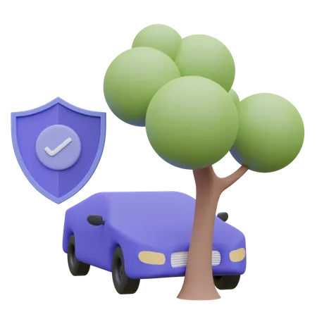 Collision insurance  3D Icon