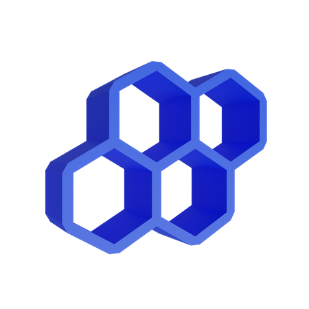 Colmeia hexagonal  3D Illustration