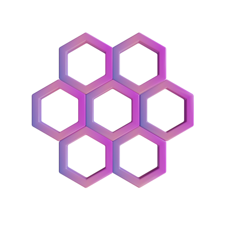 Colmena hexagonal  3D Icon