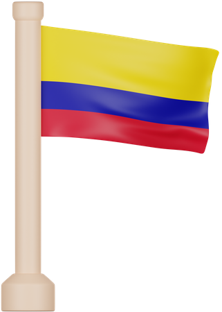 Colombia Flag  3D Icon