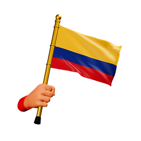 Colombia Flag  3D Icon