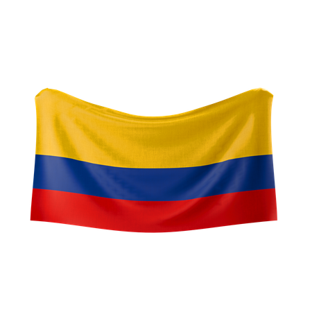 Colombia Flag  3D Icon