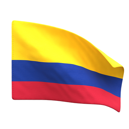 Colombia Flag  3D Icon