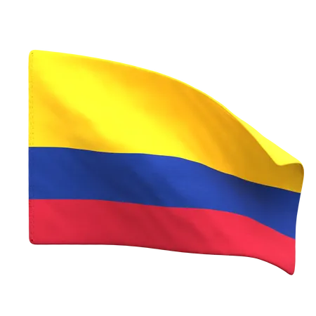 Colombia Flag  3D Icon