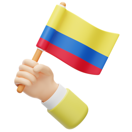 Colombia Flag  3D Icon