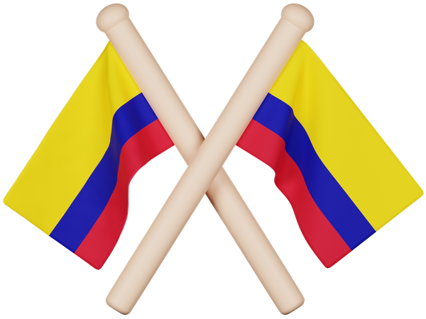 Colombia Flag 3D Icon
