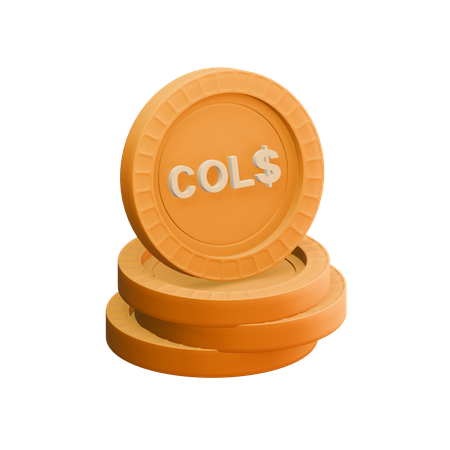 Colombian peso  3D Icon