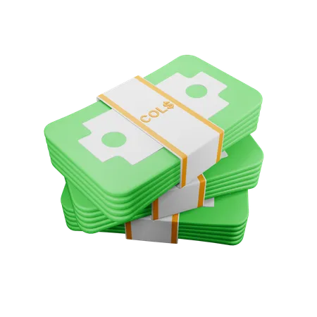 Colombian peso  3D Icon