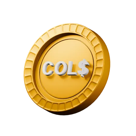 Colombian peso  3D Icon