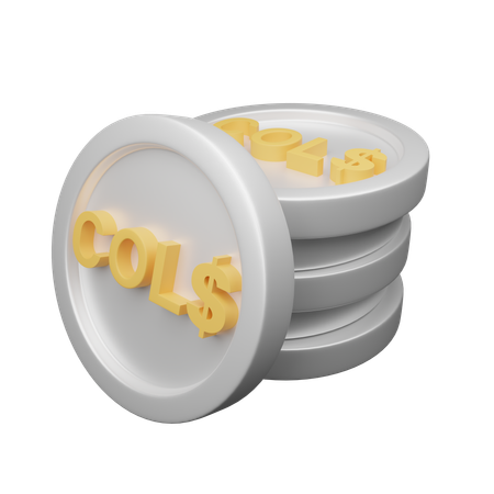 Colombian peso  3D Icon