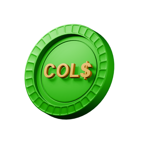 Colombian peso  3D Icon