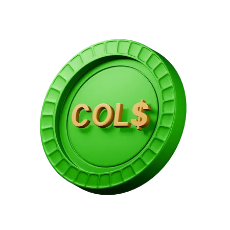 Colombian peso  3D Icon