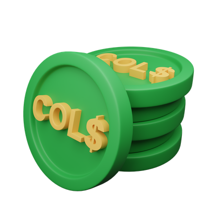 Colombian peso  3D Icon