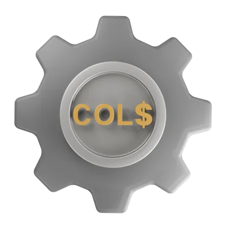 Colombian peso Money Management  3D Icon
