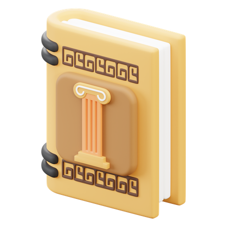 Livre à colonnes  3D Icon