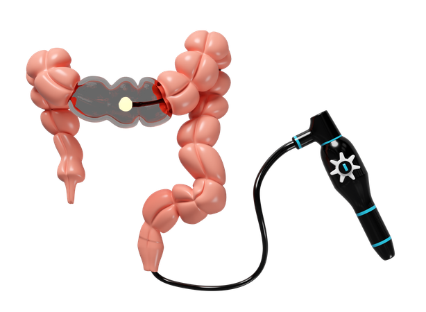 Colonoscopy  3D Icon