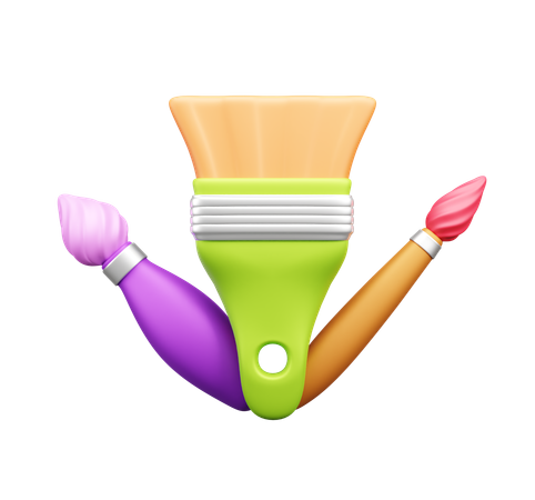 색상  3D Icon