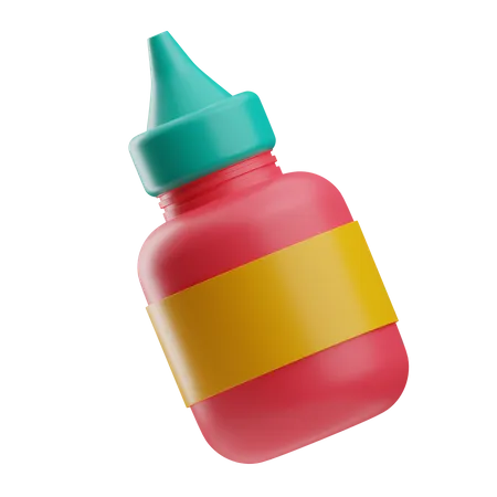 Color Bottle  3D Icon