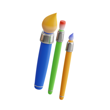 Color Brushes  3D Icon