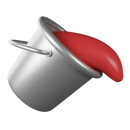 A 3 D Color Bucket Illustration Or Icon It Can Use For Web App And More 3D Icon