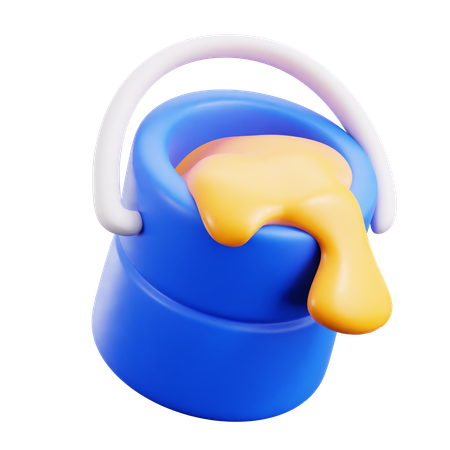 Color Bucket  3D Icon