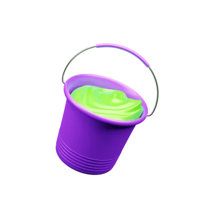 Color Bucket  3D Icon