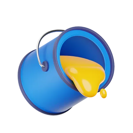 Color Bucket  3D Icon