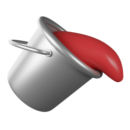 Color Bucket  3D Icon