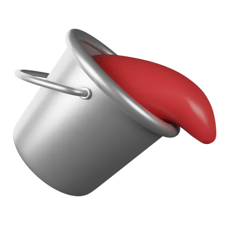 Color Bucket  3D Icon