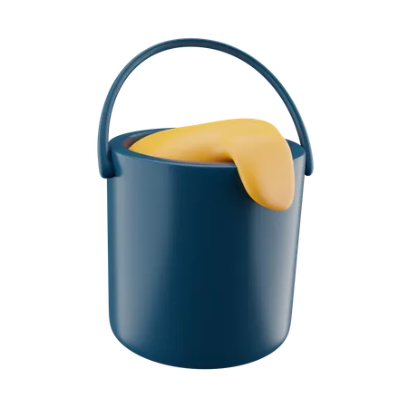 Color bucket  3D Icon