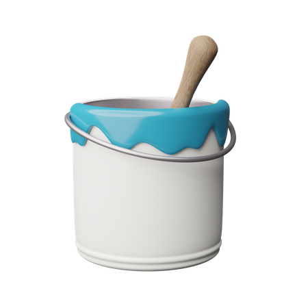 Color Bucket  3D Icon