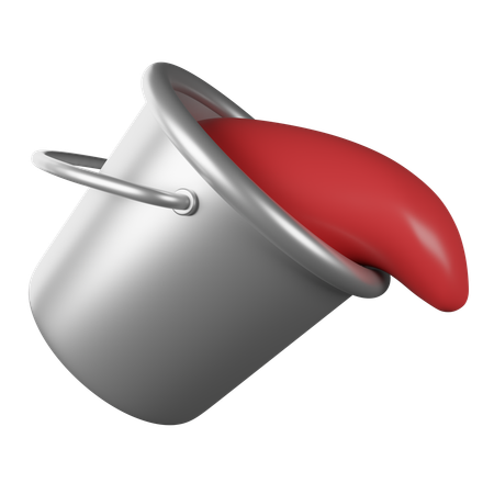 Color Bucket  3D Icon