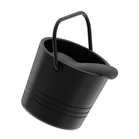 Color Bucket  3D Illustration