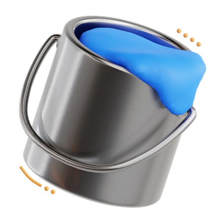 Color Bucket 3D Icon