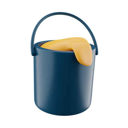 Color bucket  3D Icon