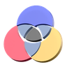 color shade 3d logo