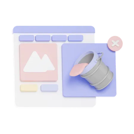 Color de relleno  3D Icon