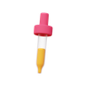 3d color pipette illustration