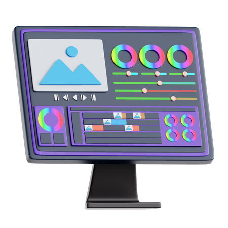 Color Grading  3D Icon