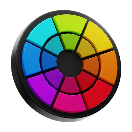 Color Mixing 3D Icon
