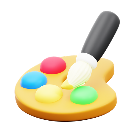 Color Palete  3D Icon