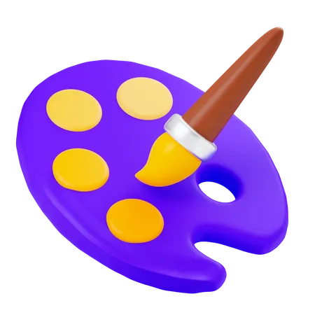 Color palette  3D Icon