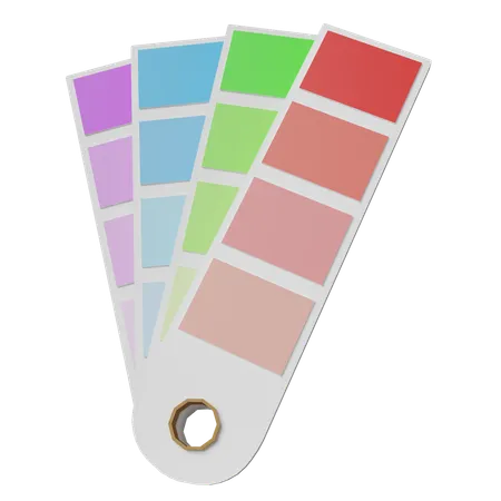 Color Palette 3 D Icons 3D Icon