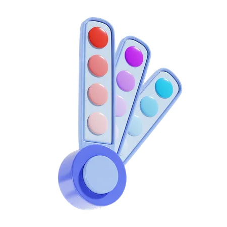 Color Palette 3 D Icon Illustration 3D Icon