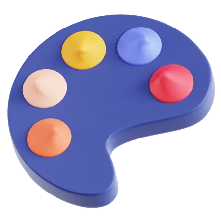 색상 팔레트  3D Icon