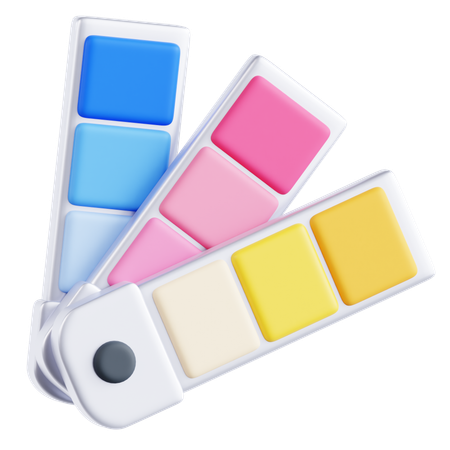 색상 팔레트  3D Icon